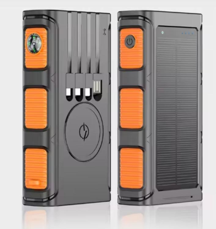 g motec 2202 rugged outdoor solar power bank with built in multi cables, integrated compass & wireless charging g motec 2202 rugged outdoor solar power bank with built in multi cables, integrated compass & wireless charging