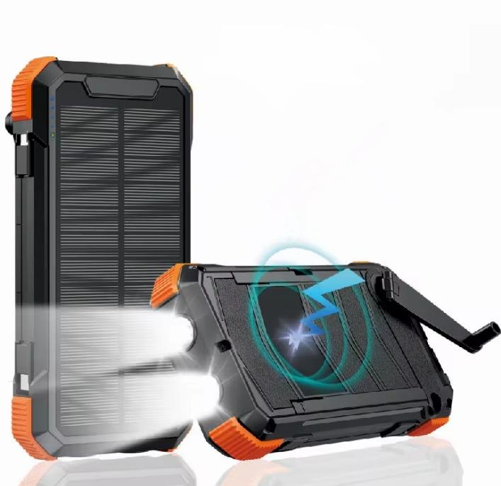 g motec 2302 rugged hand crank solar power bank with wireless charging pad & dual emergency flashlight g motec 2302 rugged hand crank solar power bank with wireless charging pad & dual emergency flashlight