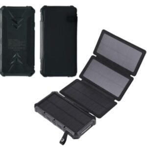 g motec 519x rugged foldable solar power bank with 4 high efficiency solar panels & fast output
