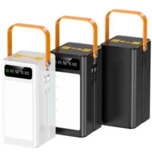 g motec dx193 high capacity outdoor power bank with built in multi cables, led light panel & carrying handle