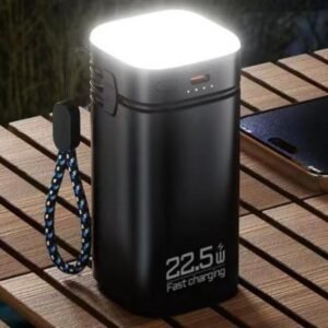 g motec dx380 fast charging outdoor camping power bank with led lantern & lanyard