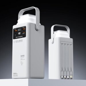 g motec dx403 ultra high capacity outdoor camping power bank with led lantern & built in multi cables