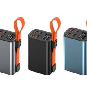 g motec m300 high capacity multi port fast charging power bank with digital display & strap