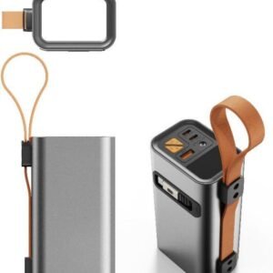 g motec m302 multi port fast charging power bank with integrated torch light & carrying strap