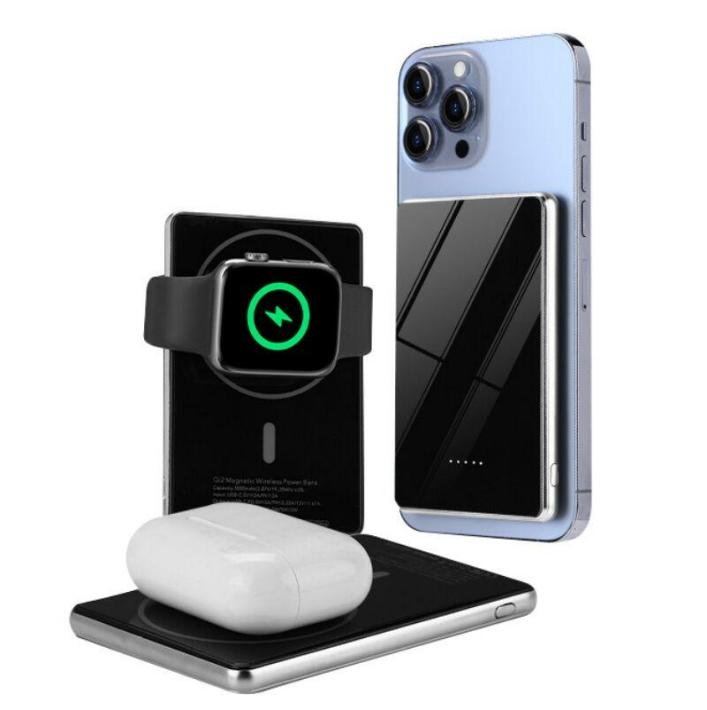 g motec m50g glass panel 3 in 1 magnetic wireless power bank for phone, smartwatch & earbuds g motec m50g glass panel 3 in 1 magnetic wireless power bank for phone, smartwatch & earbuds