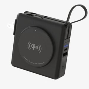 g motec super 5 10,000mah magnetic wireless power bank with built in wall plug