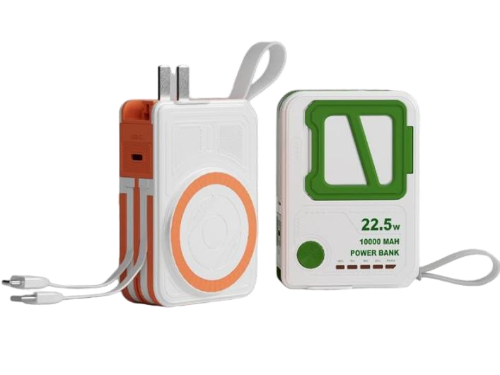 G-motec TC1 Multi-Functional 22.5W Power Bank with Built-in Wall Plug & Cables