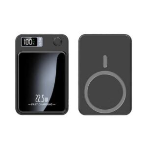 g motec y211 fast charging magnetic wireless power bank with mirror surface & digital display