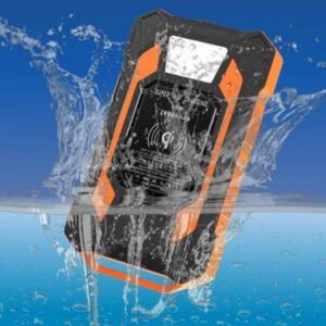 g motec zl610 super fast charging waterproof rugged power bank with wireless charging & led light
