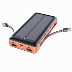 g notec 619s series compact solar power bank with built in cables
