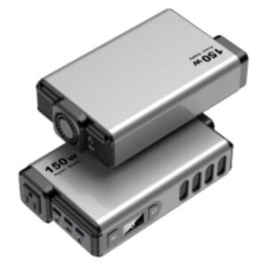 ops150 series portable power station power bank with ac outlet, led screen & aluminum shell