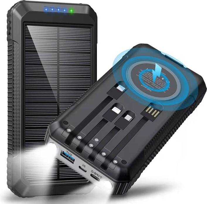 g motec sd18 series tactical solar power bank with built in multi cables, wireless charging & dual led flashlight g motec sd18 series tactical solar power bank with built in multi cables, wireless charging & dual led flashlight